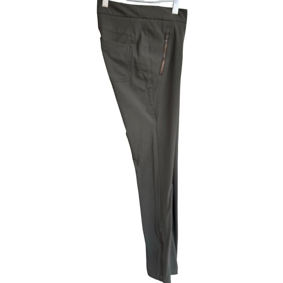ATHLETA Wander Skinny Ankle Zip Olive Pants 349953-03 Women's Size 0 Nylon - Picture 9 of 16